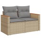 vidaXL Set Divano da Giardino 12 pz con Cuscini Beige Misto Polyrattan vidaXL Set Divano da Giardino 12 pz con Cuscini Beige Misto Polyrattan