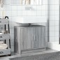 vidaXL Mobile Lavabo Grigio Sonoma 63x29x55 cm in Legno Multistrato vidaXL Mobile Lavabo Grigio Sonoma 63x29x55 cm in Legno Multistrato