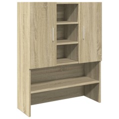 vidaXL Mobile per Lavatrice Rovere Sonoma 70,5x24x90 cm