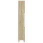 vidaXL Armadietto da Bagno Rovere Sonoma 30x30x190cm Legno Multistrato
