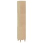 vidaXL Armadietto da Bagno Rovere Sonoma 30x30x190cm Legno Multistrato