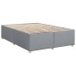 vidaXL Giroletto a Molle con Materasso Grigio Chiaro 160x200cm Tessuto vidaXL Giroletto a Molle con Materasso Grigio Chiaro 160x200cm Tessuto