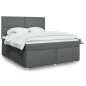 vidaXL Giroletto a Molle con Materasso Grigio Scuro 180x200 cm Tessuto vidaXL Giroletto a Molle con Materasso Grigio Scuro 180x200 cm Tessuto