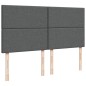 vidaXL Giroletto a Molle con Materasso Grigio Scuro 180x200 cm Tessuto vidaXL Giroletto a Molle con Materasso Grigio Scuro 180x200 cm Tessuto