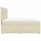 vidaXL Giroletto a Molle con Materasso Crema 180x200 cm in Tessuto vidaXL Giroletto a Molle con Materasso Crema 180x200 cm in Tessuto