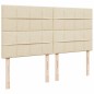 vidaXL Giroletto a Molle con Materasso Crema 180x200 cm in Tessuto vidaXL Giroletto a Molle con Materasso Crema 180x200 cm in Tessuto
