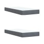 vidaXL Giroletto a Molle con Materasso Grigio Scuro 200x200 cm Velluto vidaXL Giroletto a Molle con Materasso Grigio Scuro 200x200 cm Velluto
