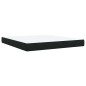 vidaXL Giroletto a Molle con Materasso Nero 180x200 cm in Velluto