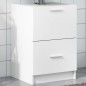 vidaXL Mobile Lavabo Bianco 80x33x60 cm in Truciolare vidaXL Mobile Lavabo Bianco 80x33x60 cm in Truciolare