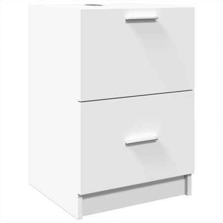 vidaXL Mobile Lavabo Bianco 80x33x60 cm in Truciolare