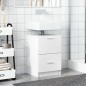 vidaXL Mobile Lavabo Bianco 80x33x60 cm in Truciolare vidaXL Mobile Lavabo Bianco 80x33x60 cm in Truciolare