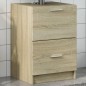 vidaXL Mobile Sottolavabo Rovere Sonoma 63x30x54 cm in Truciolare vidaXL Mobile Sottolavabo Rovere Sonoma 63x30x54 cm in Truciolare