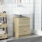 vidaXL Mobile Sottolavabo Rovere Sonoma 63x30x54 cm in Truciolare vidaXL Mobile Sottolavabo Rovere Sonoma 63x30x54 cm in Truciolare
