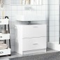 vidaXL Mobile Lavabo Bianco 59x37x59 cm in Truciolare vidaXL Mobile Lavabo Bianco 59x37x59 cm in Truciolare