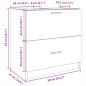 vidaXL Mobile Lavabo Bianco 59x37x59 cm in Truciolare vidaXL Mobile Lavabo Bianco 59x37x59 cm in Truciolare