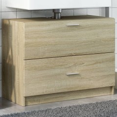 vidaXL Mobile Sottolavabo Rovere Sonoma 78x37x59 cm in Truciolare