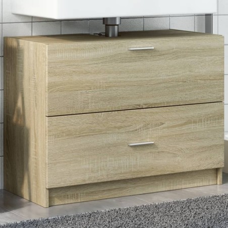 vidaXL Mobile Sottolavabo Rovere Sonoma 78x37x59 cm in Truciolare