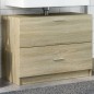 vidaXL Mobile Sottolavabo Rovere Sonoma 78x37x59 cm in Truciolare vidaXL Mobile Sottolavabo Rovere Sonoma 78x37x59 cm in Truciolare