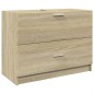 vidaXL Mobile Sottolavabo Rovere Sonoma 78x37x59 cm in Truciolare vidaXL Mobile Sottolavabo Rovere Sonoma 78x37x59 cm in Truciolare