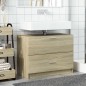 vidaXL Mobile Sottolavabo Rovere Sonoma 78x37x59 cm in Truciolare vidaXL Mobile Sottolavabo Rovere Sonoma 78x37x59 cm in Truciolare