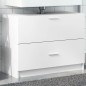 vidaXL Mobile Lavabo Bianco 78x37x59 cm in Truciolare vidaXL Mobile Lavabo Bianco 78x37x59 cm in Truciolare