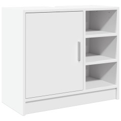 vidaXL Mobile Lavabo Bianco 63x29x55 cm in Truciolato