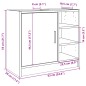 vidaXL Mobile Lavabo Bianco 63x29x55 cm in Truciolato vidaXL Mobile Lavabo Bianco 63x29x55 cm in Truciolato