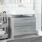vidaXL Mobile Lavabo Grigio Sonoma 78x37x59 cm in Truciolare vidaXL Mobile Lavabo Grigio Sonoma 78x37x59 cm in Truciolare