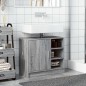 vidaXL Mobile Lavabo Grigio Sonoma 63x29x55 cm in Legno Multistrato vidaXL Mobile Lavabo Grigio Sonoma 63x29x55 cm in Legno Multistrato