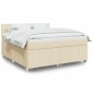vidaXL Giroletto a Molle con Materasso Crema 180x200 cm in Tessuto vidaXL Giroletto a Molle con Materasso Crema 180x200 cm in Tessuto