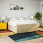 vidaXL Giroletto a Molle con Materasso Crema 180x200 cm in Tessuto vidaXL Giroletto a Molle con Materasso Crema 180x200 cm in Tessuto