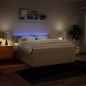 vidaXL Giroletto a Molle con Materasso Crema 180x200 cm in Tessuto vidaXL Giroletto a Molle con Materasso Crema 180x200 cm in Tessuto