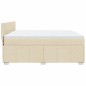 vidaXL Giroletto a Molle con Materasso Crema 180x200 cm in Tessuto vidaXL Giroletto a Molle con Materasso Crema 180x200 cm in Tessuto