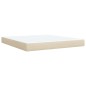vidaXL Giroletto a Molle con Materasso Crema 180x200 cm in Tessuto vidaXL Giroletto a Molle con Materasso Crema 180x200 cm in Tessuto