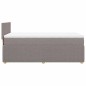 vidaXL Giroletto a Molle con Materasso Tortora 100x200 cm in Tessuto vidaXL Giroletto a Molle con Materasso Tortora 100x200 cm in Tessuto