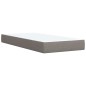 vidaXL Giroletto a Molle con Materasso Tortora 100x200 cm in Tessuto vidaXL Giroletto a Molle con Materasso Tortora 100x200 cm in Tessuto