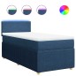 vidaXL Giroletto a Molle con Materasso Blu 100x200 cm in Tessuto vidaXL Giroletto a Molle con Materasso Blu 100x200 cm in Tessuto
