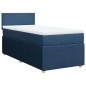 vidaXL Giroletto a Molle con Materasso Blu 100x200 cm in Tessuto vidaXL Giroletto a Molle con Materasso Blu 100x200 cm in Tessuto