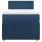 vidaXL Giroletto a Molle con Materasso Blu 100x200 cm in Tessuto vidaXL Giroletto a Molle con Materasso Blu 100x200 cm in Tessuto