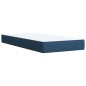 vidaXL Giroletto a Molle con Materasso Blu 100x200 cm in Tessuto vidaXL Giroletto a Molle con Materasso Blu 100x200 cm in Tessuto