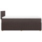 vidaXL Giroletto a Molle con Materasso Marrone Scuro 100x200cm Tessuto