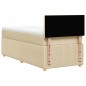 vidaXL Giroletto a Molle con Materasso Crema 100x200 cm in Tessuto vidaXL Giroletto a Molle con Materasso Crema 100x200 cm in Tessuto