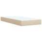 vidaXL Giroletto a Molle con Materasso Crema 100x200 cm in Tessuto vidaXL Giroletto a Molle con Materasso Crema 100x200 cm in Tessuto