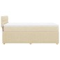 vidaXL Giroletto a Molle con Materasso Crema 100x200 cm in Tessuto vidaXL Giroletto a Molle con Materasso Crema 100x200 cm in Tessuto