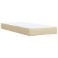 vidaXL Giroletto a Molle con Materasso Crema 100x200 cm in Tessuto vidaXL Giroletto a Molle con Materasso Crema 100x200 cm in Tessuto