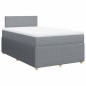 vidaXL Giroletto a Molle con Materasso Grigio Chiaro 120x200cm Tessuto vidaXL Giroletto a Molle con Materasso Grigio Chiaro 120x200cm Tessuto