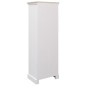 Set Mobili da Bagno 5 pz in Legno Massello Bianco Set Mobili da Bagno 5 pz in Legno Massello Bianco