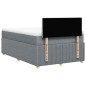 vidaXL Giroletto a Molle con Materasso Grigio Chiaro 120x200cm Tessuto vidaXL Giroletto a Molle con Materasso Grigio Chiaro 120x200cm Tessuto