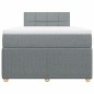 vidaXL Giroletto a Molle con Materasso Grigio Chiaro 120x200cm Tessuto vidaXL Giroletto a Molle con Materasso Grigio Chiaro 120x200cm Tessuto