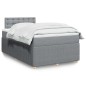 vidaXL Giroletto a Molle con Materasso Grigio Chiaro 120x200cm Tessuto vidaXL Giroletto a Molle con Materasso Grigio Chiaro 120x200cm Tessuto